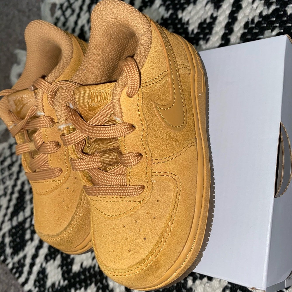 Nike Air Force 1 Wheat Material toddler boys